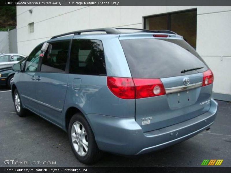 Blue Mirage Metallic / Stone Gray 2006 Toyota Sienna Limited AWD