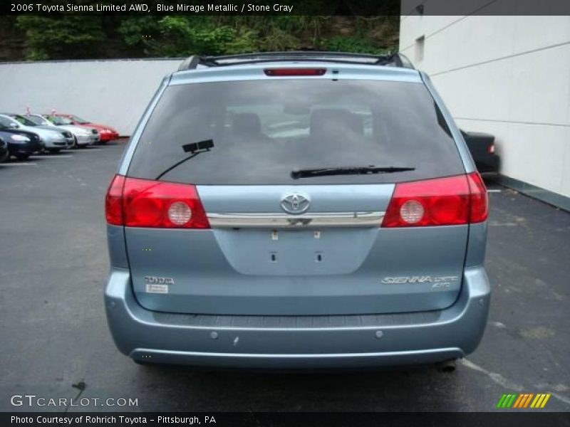 Blue Mirage Metallic / Stone Gray 2006 Toyota Sienna Limited AWD