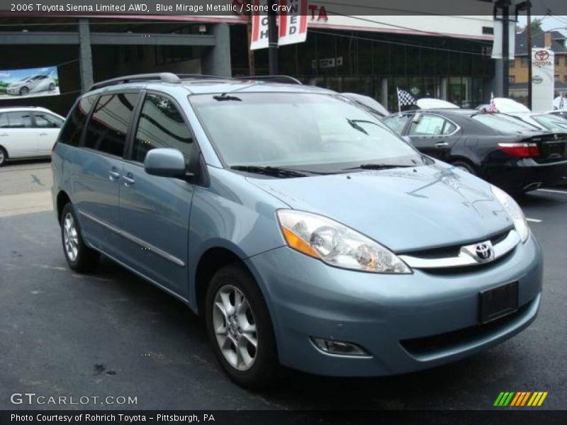 Blue Mirage Metallic / Stone Gray 2006 Toyota Sienna Limited AWD