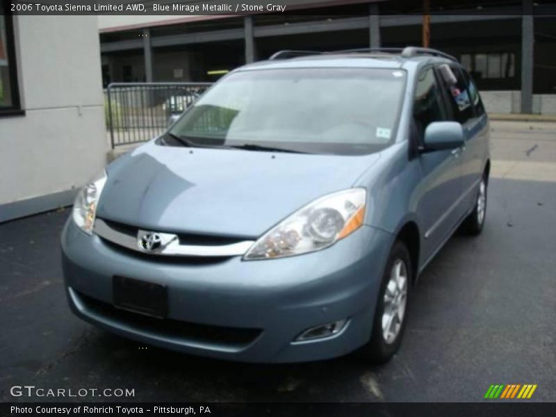 Blue Mirage Metallic / Stone Gray 2006 Toyota Sienna Limited AWD