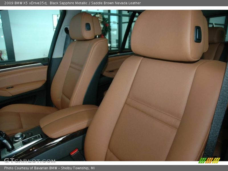 Black Sapphire Metallic / Saddle Brown Nevada Leather 2009 BMW X5 xDrive35d