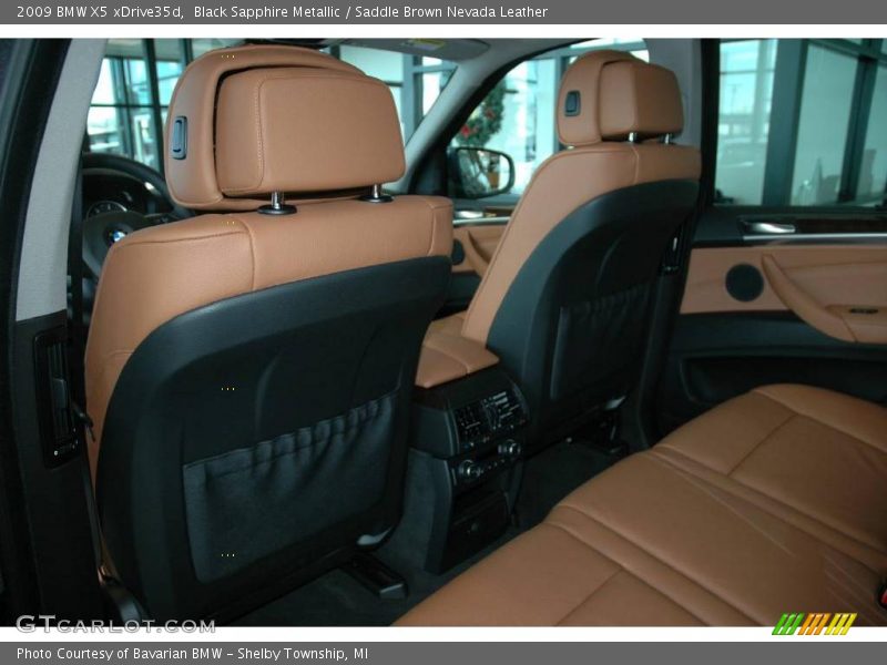 Black Sapphire Metallic / Saddle Brown Nevada Leather 2009 BMW X5 xDrive35d