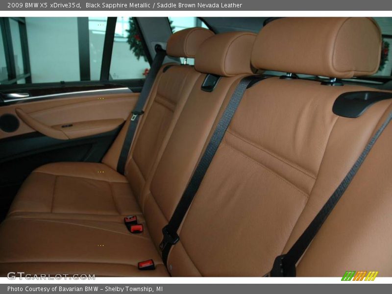 Black Sapphire Metallic / Saddle Brown Nevada Leather 2009 BMW X5 xDrive35d