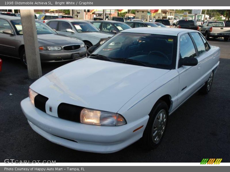 Bright White / Graphite 1998 Oldsmobile Achieva SL