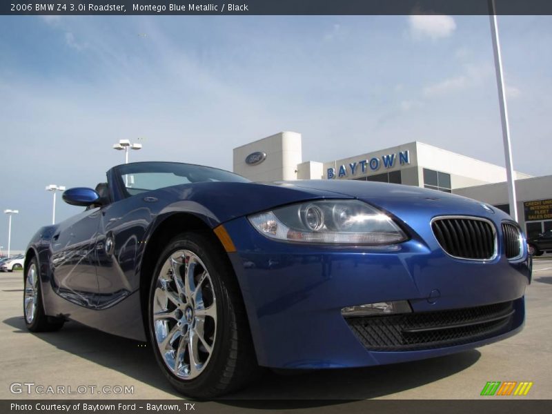 Montego Blue Metallic / Black 2006 BMW Z4 3.0i Roadster