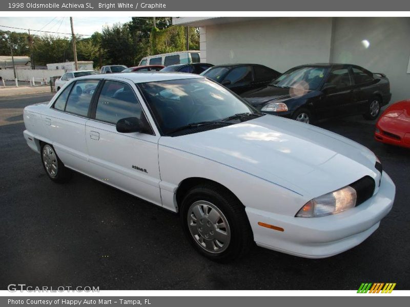 Bright White / Graphite 1998 Oldsmobile Achieva SL