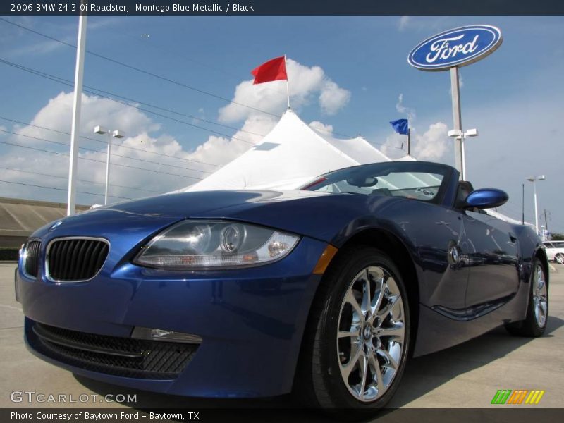 Montego Blue Metallic / Black 2006 BMW Z4 3.0i Roadster
