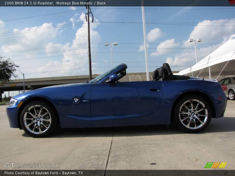 Montego Blue Metallic / Black 2006 BMW Z4 3.0i Roadster