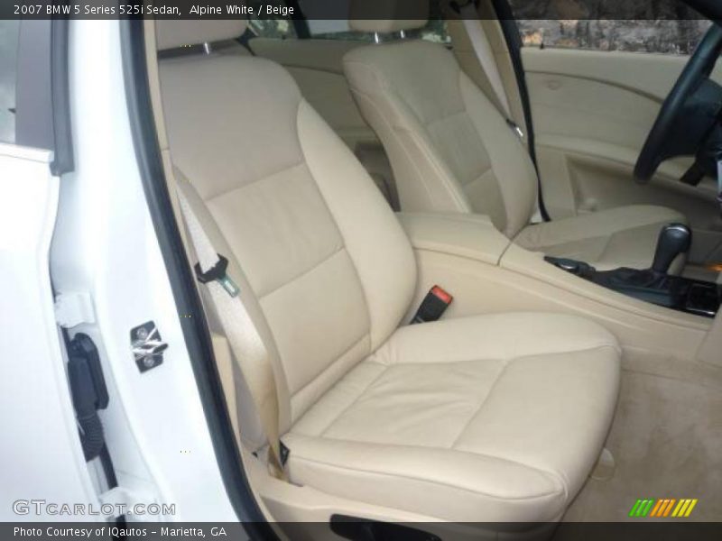 Alpine White / Beige 2007 BMW 5 Series 525i Sedan