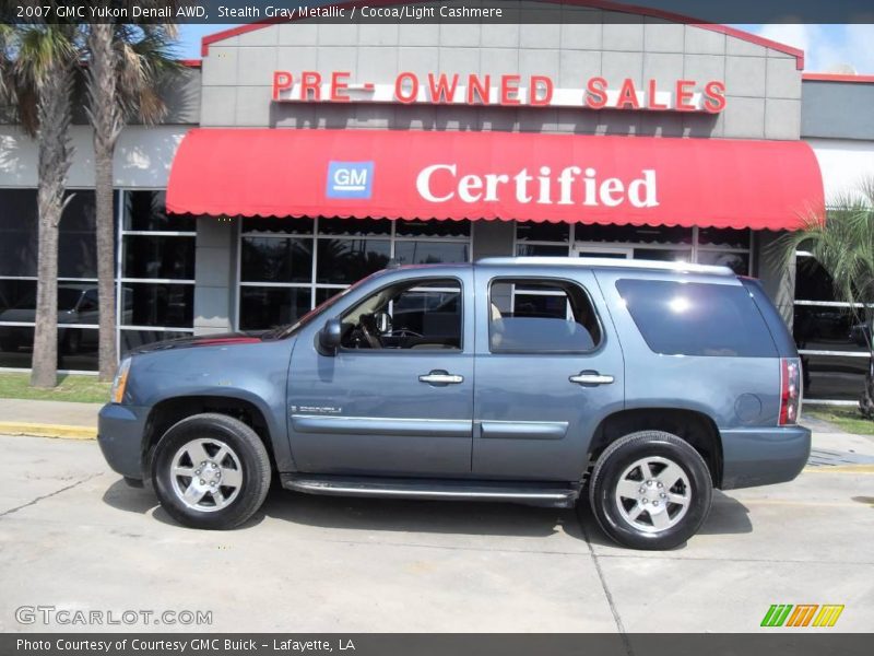 Stealth Gray Metallic / Cocoa/Light Cashmere 2007 GMC Yukon Denali AWD