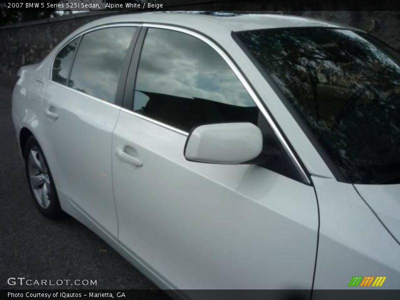 Alpine White / Beige 2007 BMW 5 Series 525i Sedan