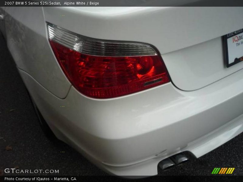Alpine White / Beige 2007 BMW 5 Series 525i Sedan