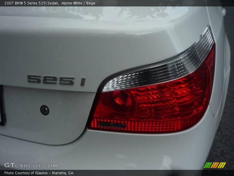 Alpine White / Beige 2007 BMW 5 Series 525i Sedan