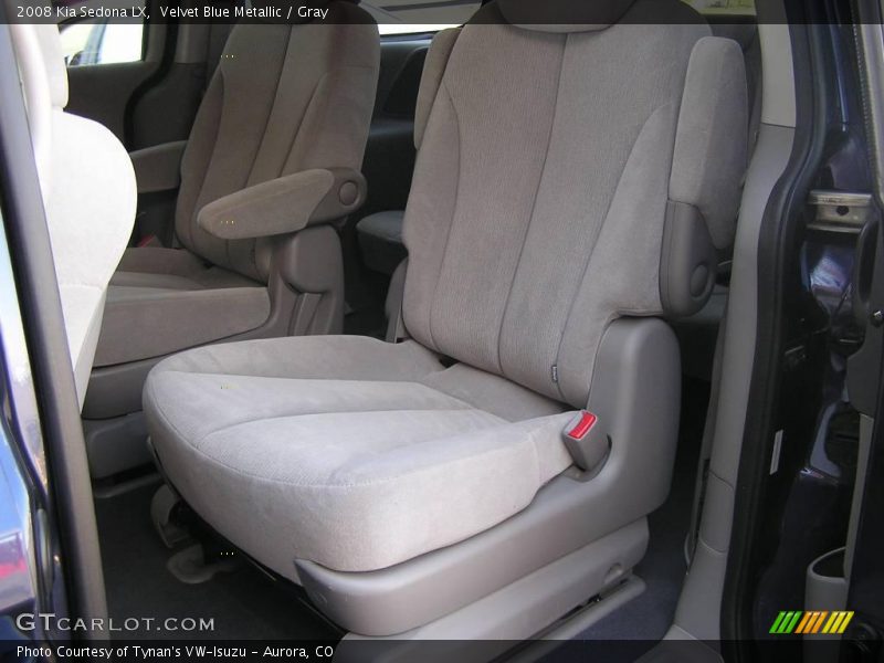 Velvet Blue Metallic / Gray 2008 Kia Sedona LX