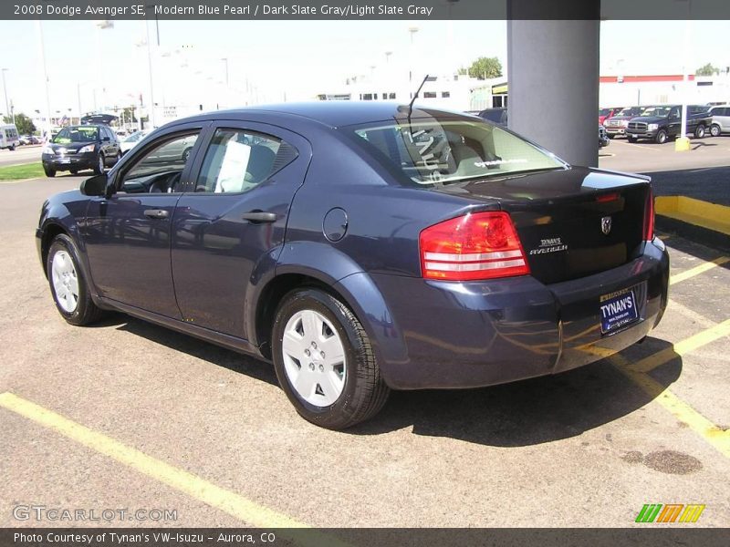 Modern Blue Pearl / Dark Slate Gray/Light Slate Gray 2008 Dodge Avenger SE