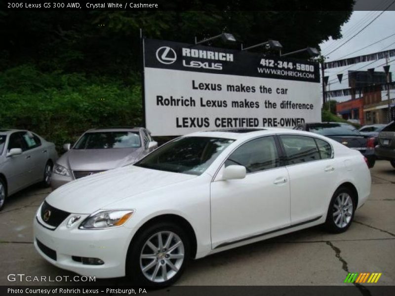 Crystal White / Cashmere 2006 Lexus GS 300 AWD