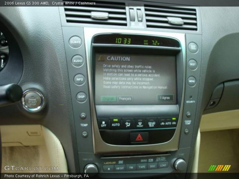 Crystal White / Cashmere 2006 Lexus GS 300 AWD