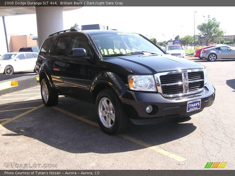 Brilliant Black / Dark/Light Slate Gray 2008 Dodge Durango SLT 4x4