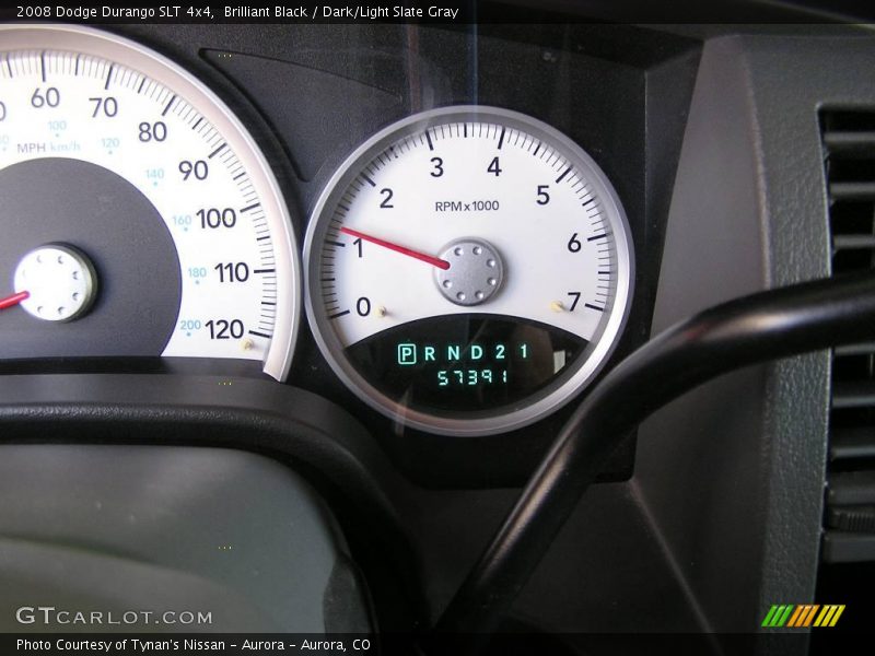 Brilliant Black / Dark/Light Slate Gray 2008 Dodge Durango SLT 4x4