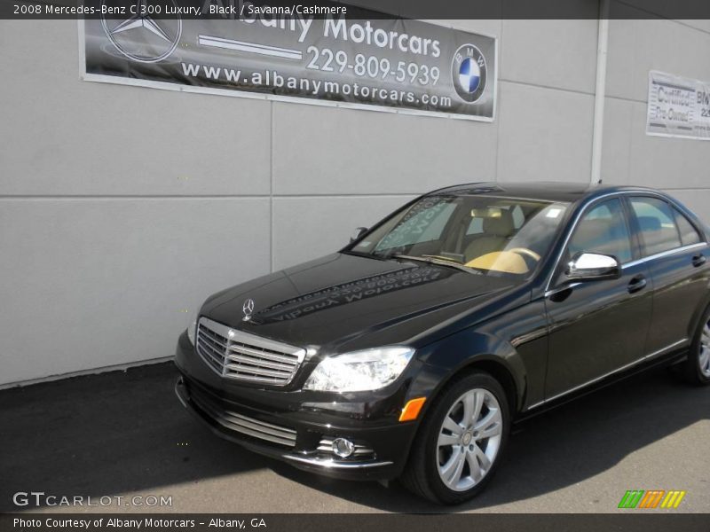 Black / Savanna/Cashmere 2008 Mercedes-Benz C 300 Luxury