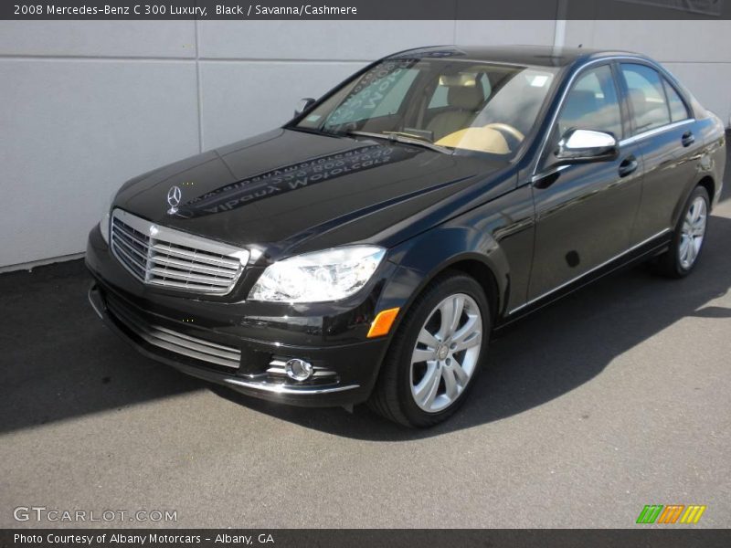 Black / Savanna/Cashmere 2008 Mercedes-Benz C 300 Luxury