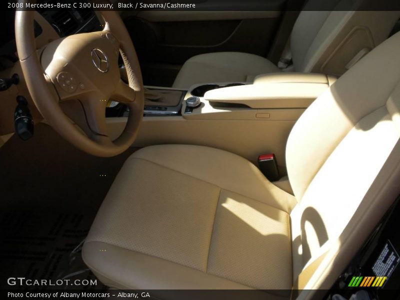 Black / Savanna/Cashmere 2008 Mercedes-Benz C 300 Luxury