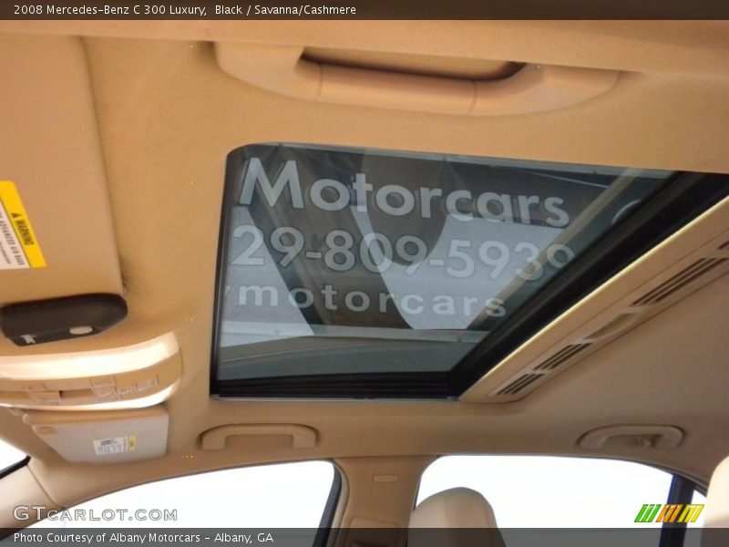 Black / Savanna/Cashmere 2008 Mercedes-Benz C 300 Luxury