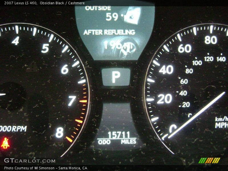Obsidian Black / Cashmere 2007 Lexus LS 460