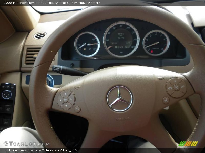 Black / Savanna/Cashmere 2008 Mercedes-Benz C 300 Luxury