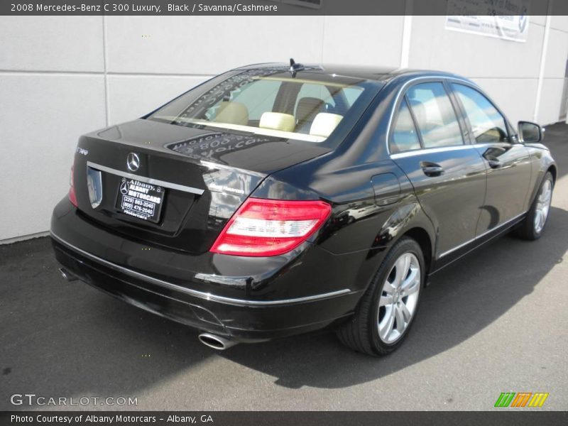 Black / Savanna/Cashmere 2008 Mercedes-Benz C 300 Luxury