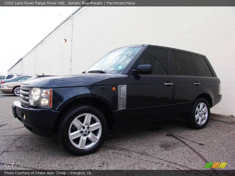 Adriatic Blue Metallic / Parchment/Navy 2003 Land Rover Range Rover HSE