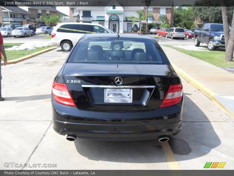 Black / Black 2008 Mercedes-Benz C 300 Sport
