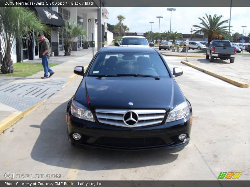 Black / Black 2008 Mercedes-Benz C 300 Sport