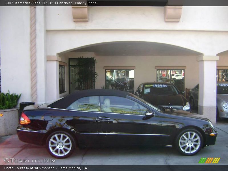 Black / Stone 2007 Mercedes-Benz CLK 350 Cabriolet