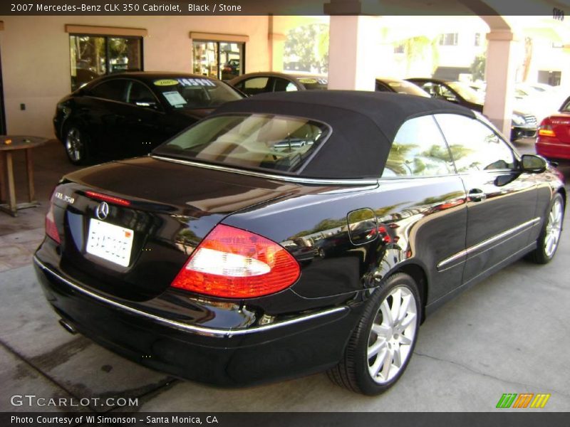 Black / Stone 2007 Mercedes-Benz CLK 350 Cabriolet