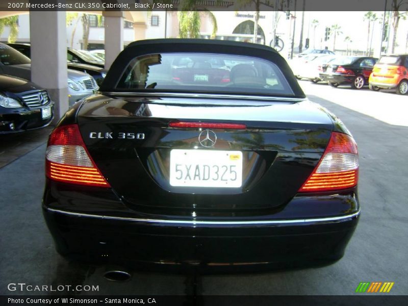 Black / Stone 2007 Mercedes-Benz CLK 350 Cabriolet