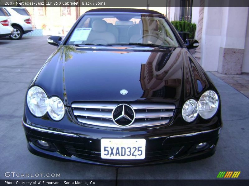 Black / Stone 2007 Mercedes-Benz CLK 350 Cabriolet