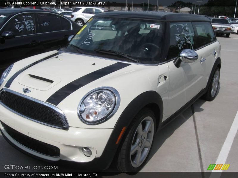 Pepper White / Black/Grey 2009 Mini Cooper S Clubman