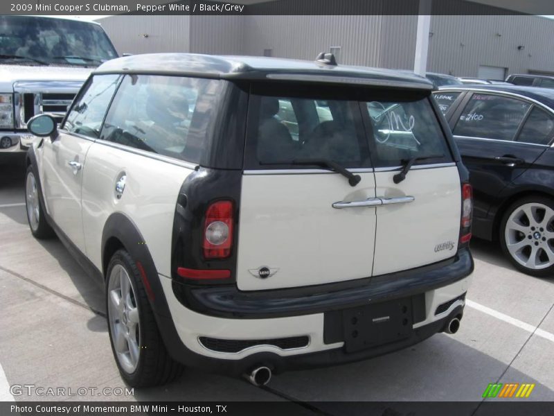 Pepper White / Black/Grey 2009 Mini Cooper S Clubman