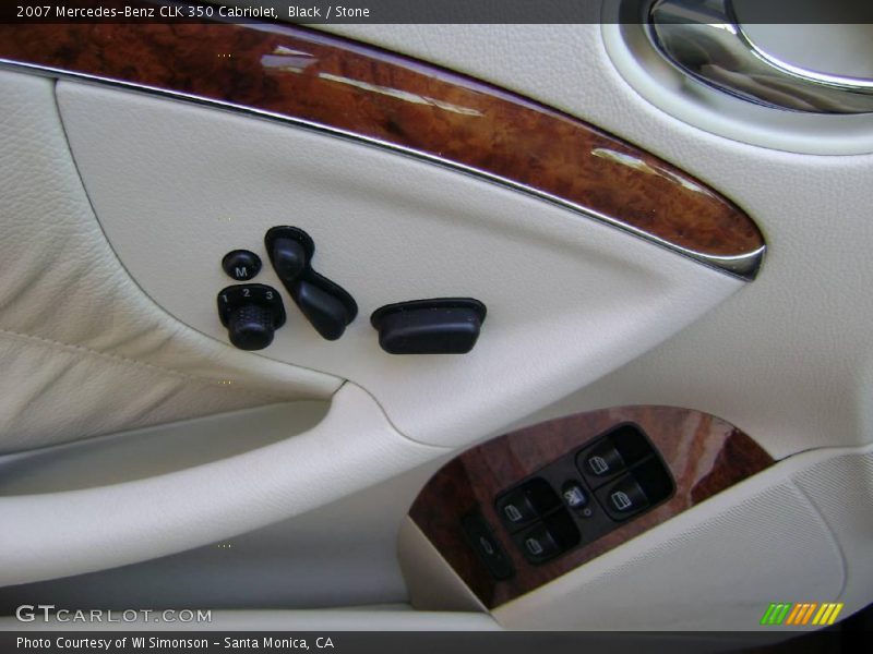 Black / Stone 2007 Mercedes-Benz CLK 350 Cabriolet