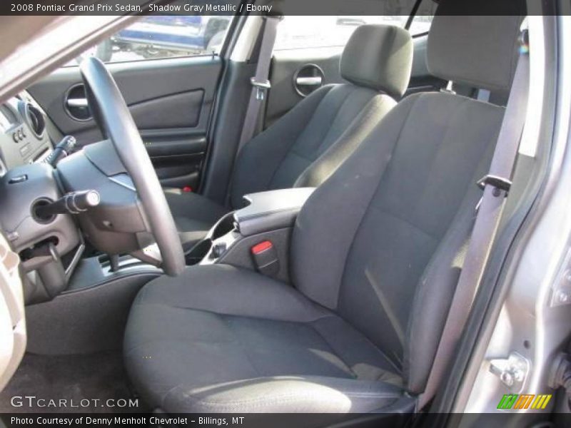 Shadow Gray Metallic / Ebony 2008 Pontiac Grand Prix Sedan