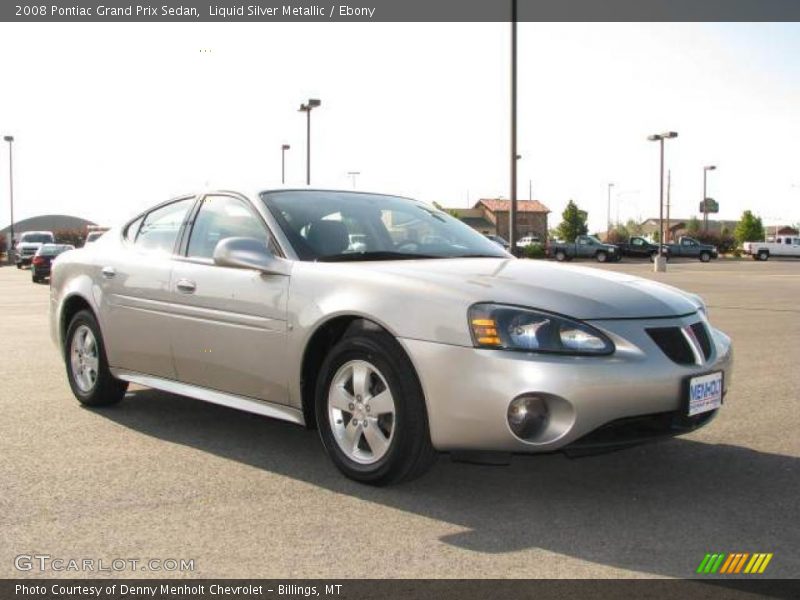 Liquid Silver Metallic / Ebony 2008 Pontiac Grand Prix Sedan