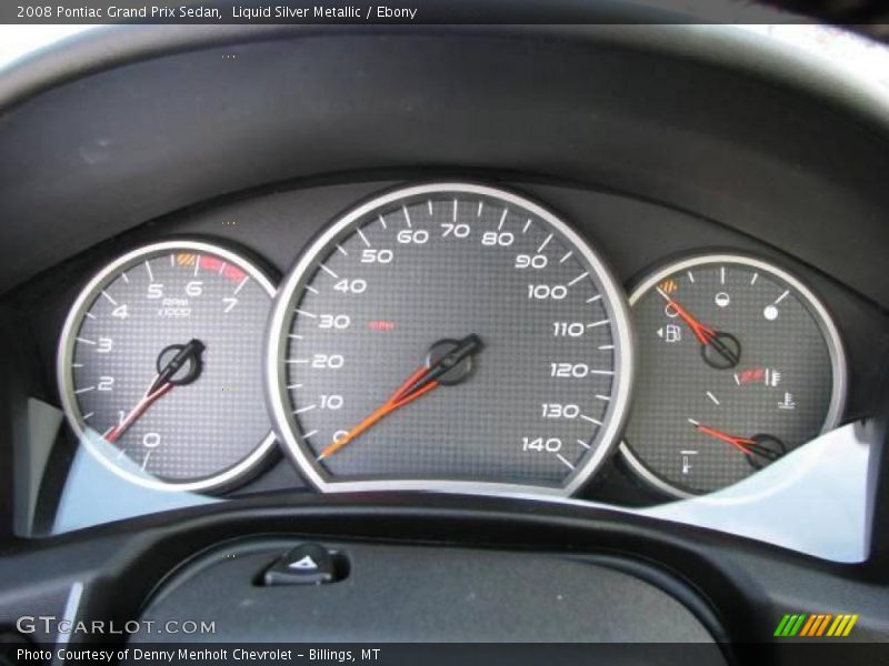 Liquid Silver Metallic / Ebony 2008 Pontiac Grand Prix Sedan
