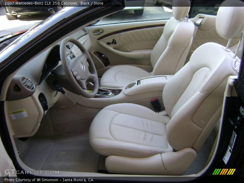 Black / Stone 2007 Mercedes-Benz CLK 350 Cabriolet
