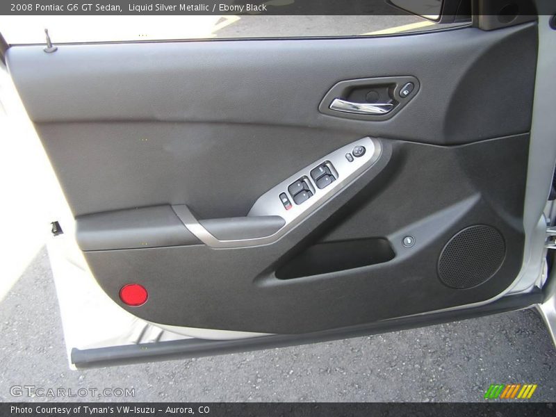 Liquid Silver Metallic / Ebony Black 2008 Pontiac G6 GT Sedan