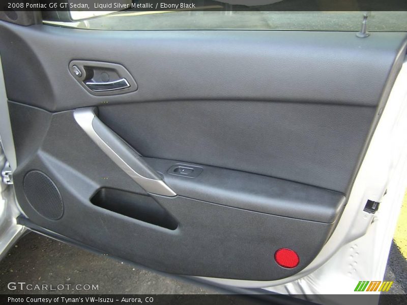 Liquid Silver Metallic / Ebony Black 2008 Pontiac G6 GT Sedan