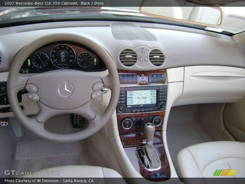 Black / Stone 2007 Mercedes-Benz CLK 350 Cabriolet