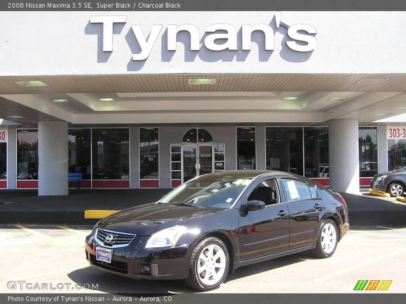 Super Black / Charcoal Black 2008 Nissan Maxima 3.5 SE