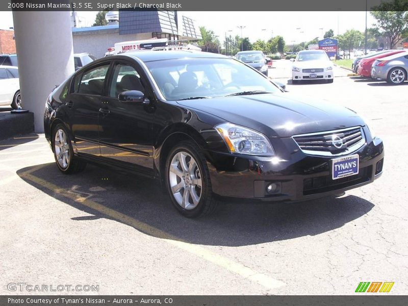 Super Black / Charcoal Black 2008 Nissan Maxima 3.5 SE