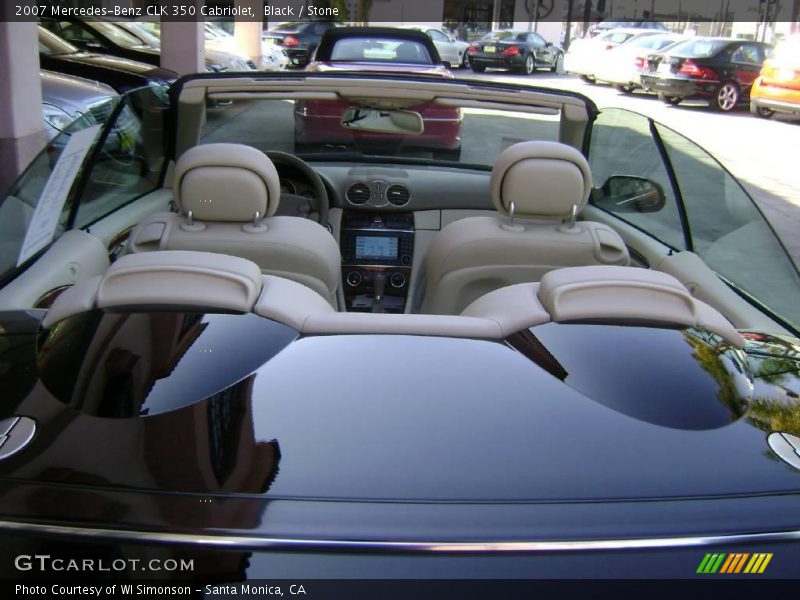 Black / Stone 2007 Mercedes-Benz CLK 350 Cabriolet